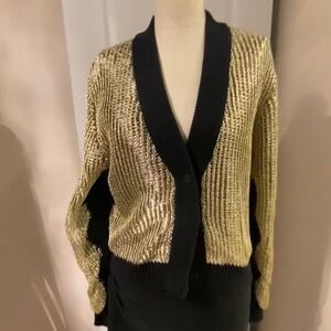 RtA Gold and Black Women's Sweater m